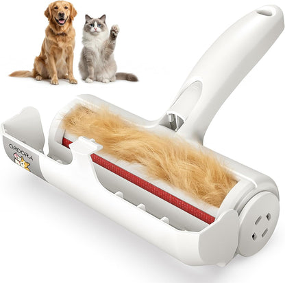 Pet Hair Remover Roller, Reusable Lint Roller for Dog and Cat Hair | Portable Pet Hair Roller with Large Fur Bin for Couches, Bedding, Car, Rugs & Furniture, No Refills or Batteries, Pet Homes